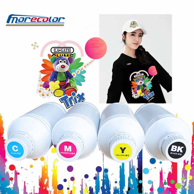 CMYK DTF Textile Pigment Ink , 1L Pigment Printing Ink For Textiles