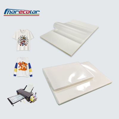 Matte Effect DTF PET Transfer Film , Hot Peel DTF Film A3 A4 Size